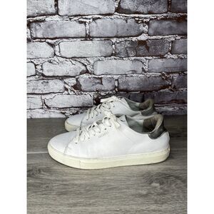 Axel Arigato White Silver Leather Lace Up Portugal Sneakers Women’s 38EU/7.5M US